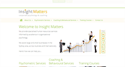 Desktop Screenshot of insightmatters.com